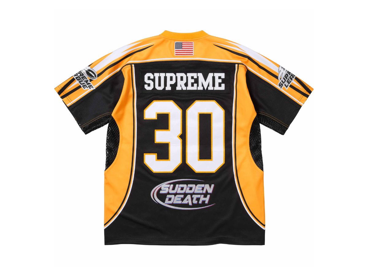 Supreme Sudden Death Football Jersey Black (SS24) | ของแท้