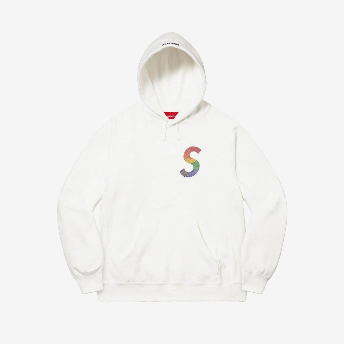 SASOM | apparel Supreme Swarovski S Logo Hooded Sweatshirt White - 21SS  Check the latest price now!