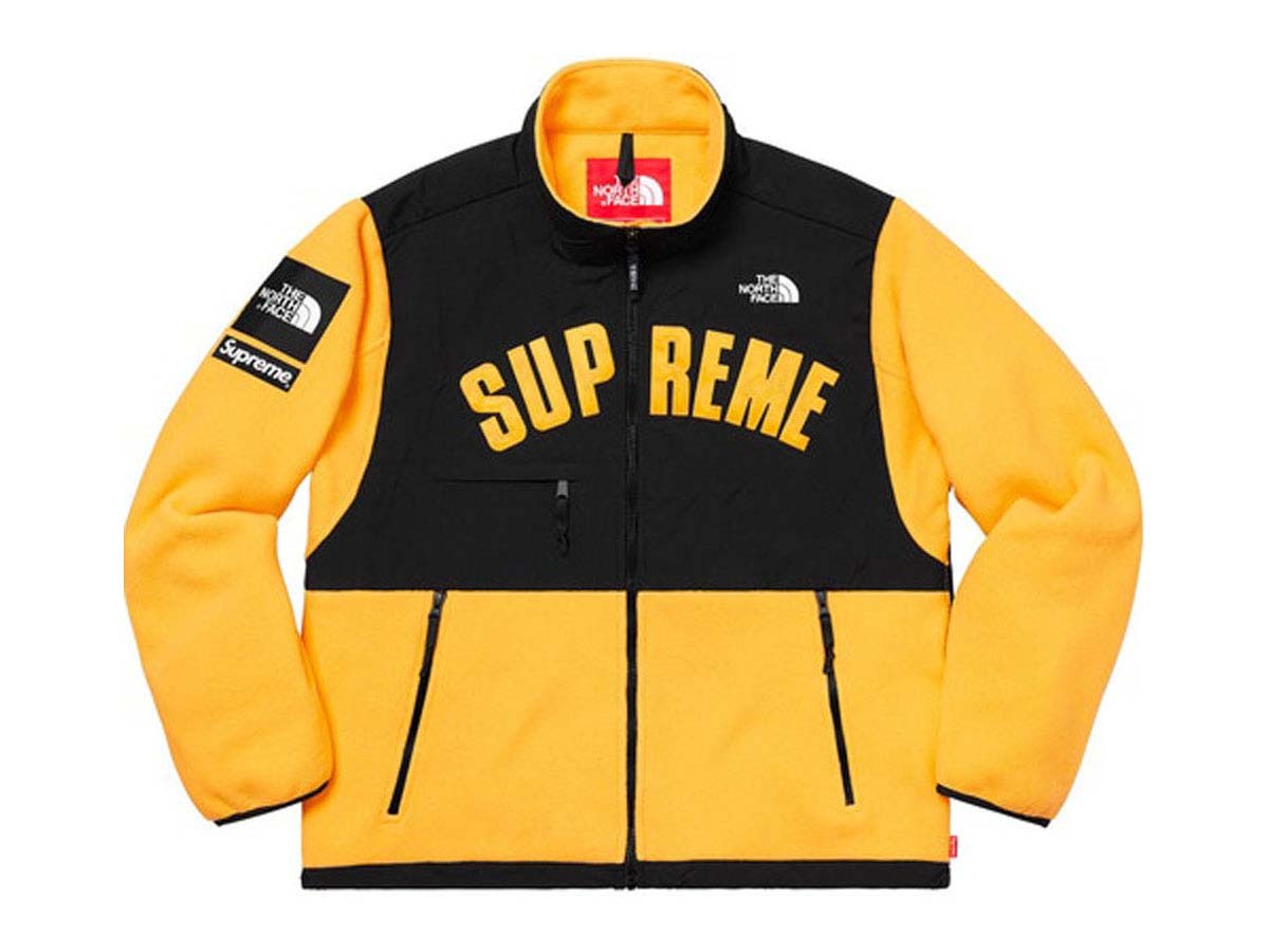 The north face store supreme yellow jacket