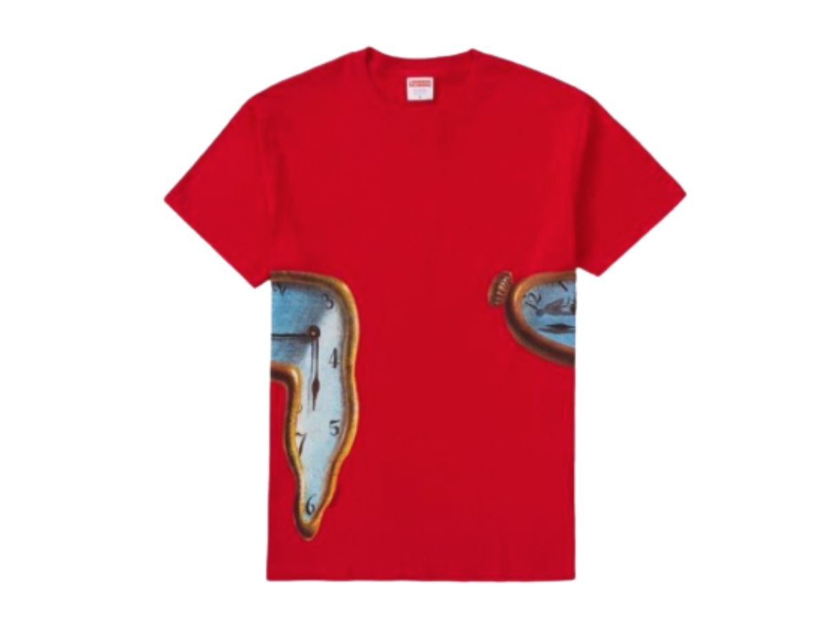 Supreme The Persistence Of Memory Tee Red | ของแท้