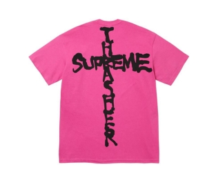 Supreme Thrasher Cross Tee Fuchsia (FW24)