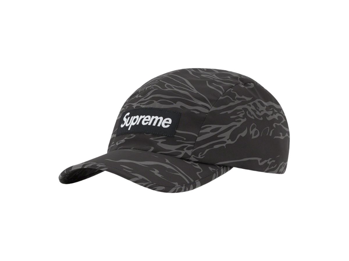 Supreme Tiger Camo Reflective Camp Cap Black | ของแท้