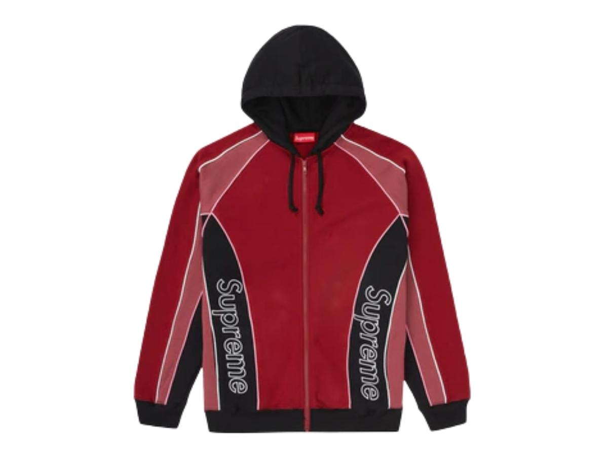 SASOM | apparel Supreme Track Paneled Zip Up Hooded