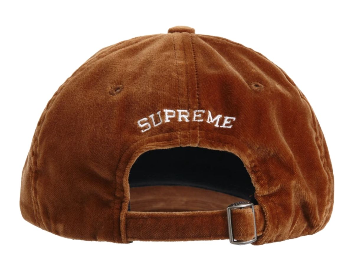 https://d2cva83hdk3bwc.cloudfront.net/supreme-velvet-s-logo-6-panel-tan-3.jpg