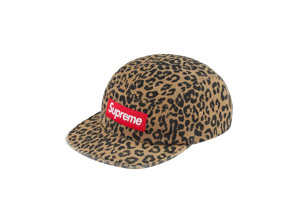 Supreme Washed Chino Twill Camp Cap Leopard (FW23)