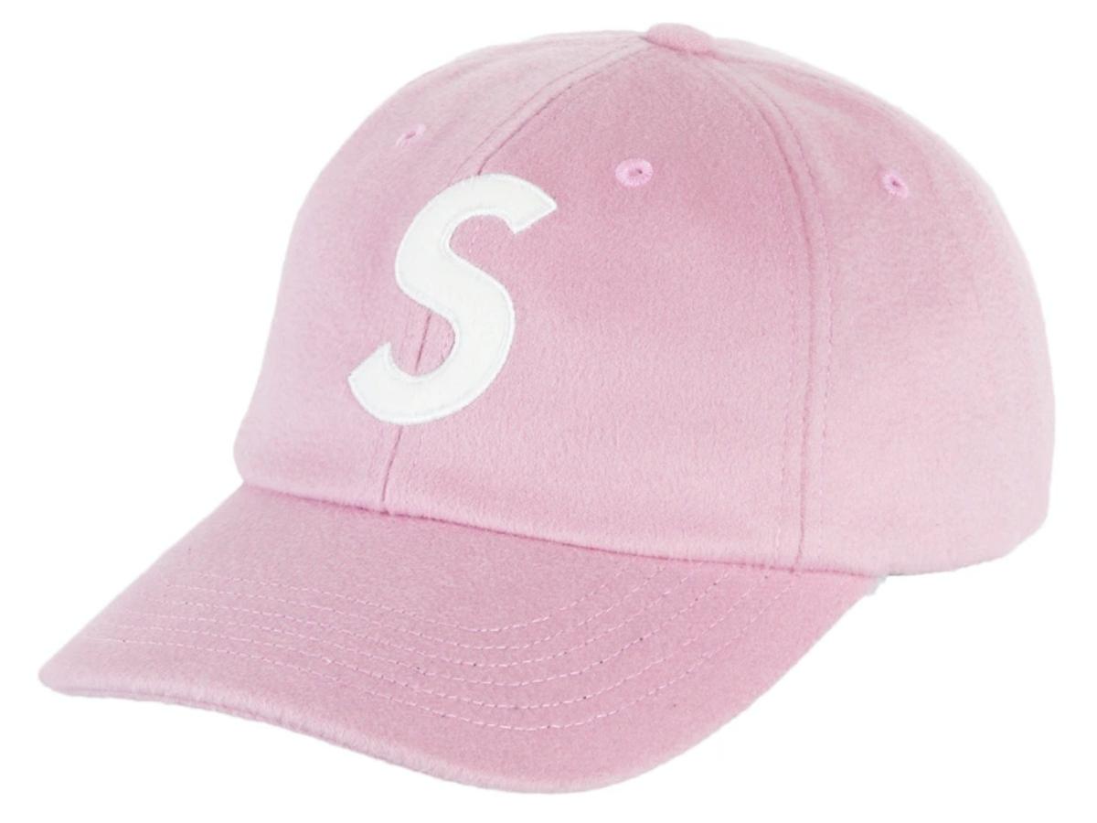 SASOM | เครื่องประดับ Supreme Wool S Logo 6 Panel Pink (FW21) เช็ค