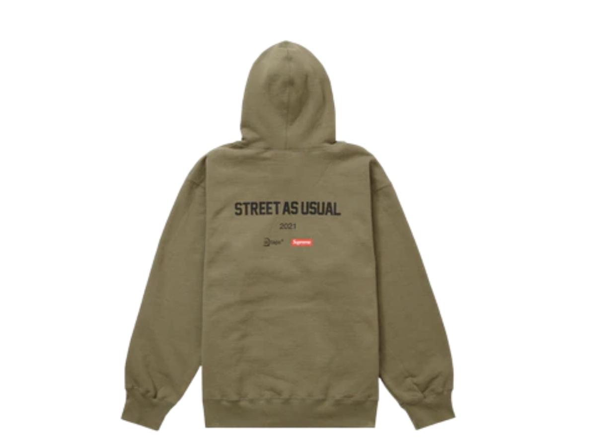 Supreme WTAPS Sic'em! Hooded Sweatshirt Light Olive | ของแท้