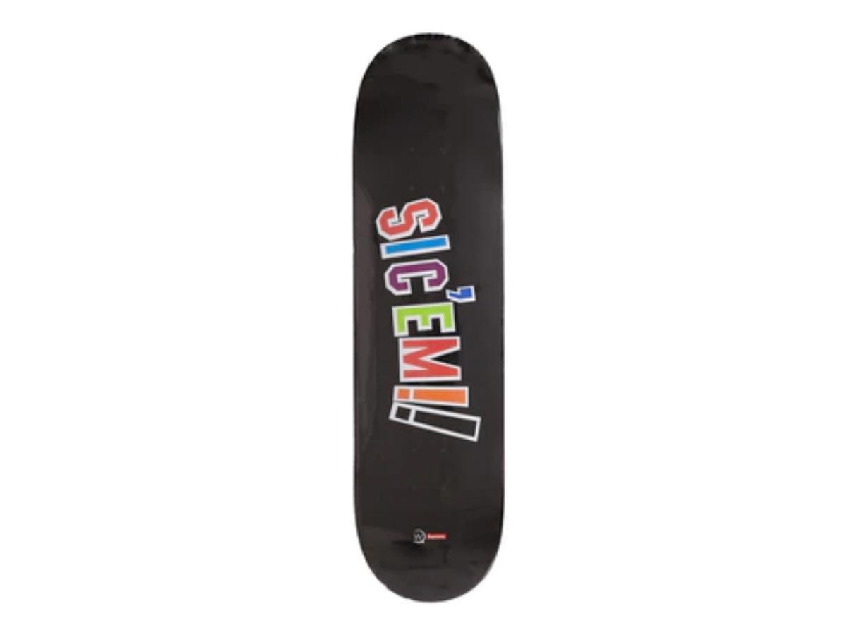 Buy Supreme WTAPS Sic'em! Skateboard Deck Black | SASOM