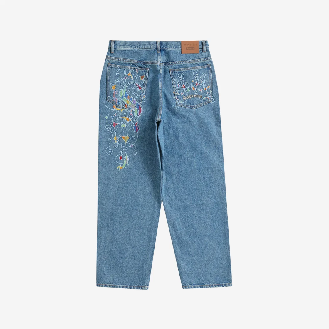 SASOM | apparel Supreme x Coogi Baggy Jean Blue - 23SS Check the