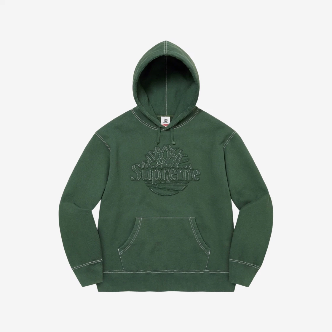 SASOM | เสื้อผ้า Supreme x Timberland Hooded Sweatshirt Dark Green