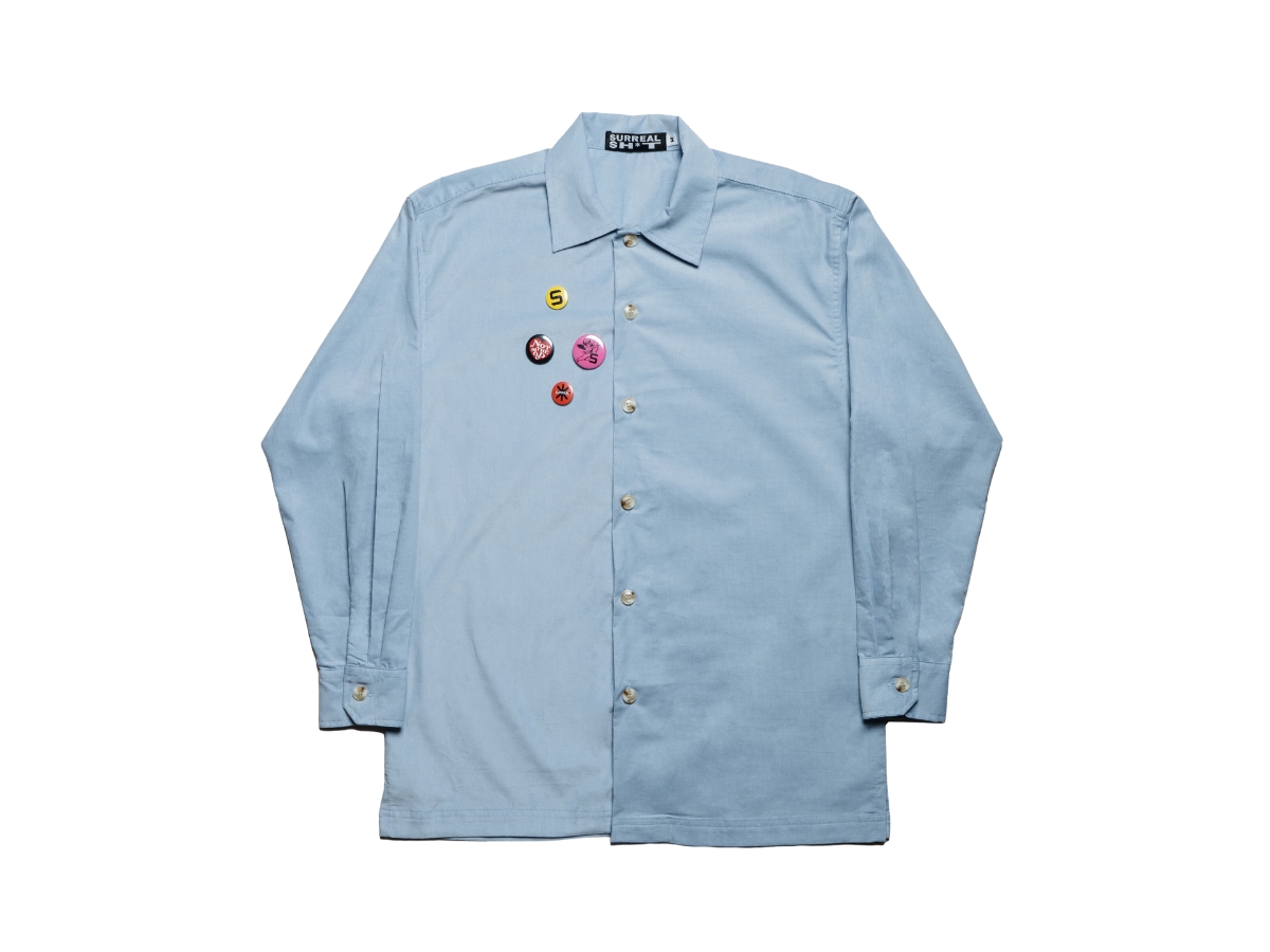 Surreal Shit Candy Corduroy Shirt (Baby Blue)