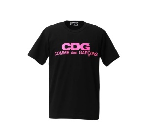 Buy Comme des Garcons CDG Pink Logo Black at Sasom – Authentic and Ready to Ship