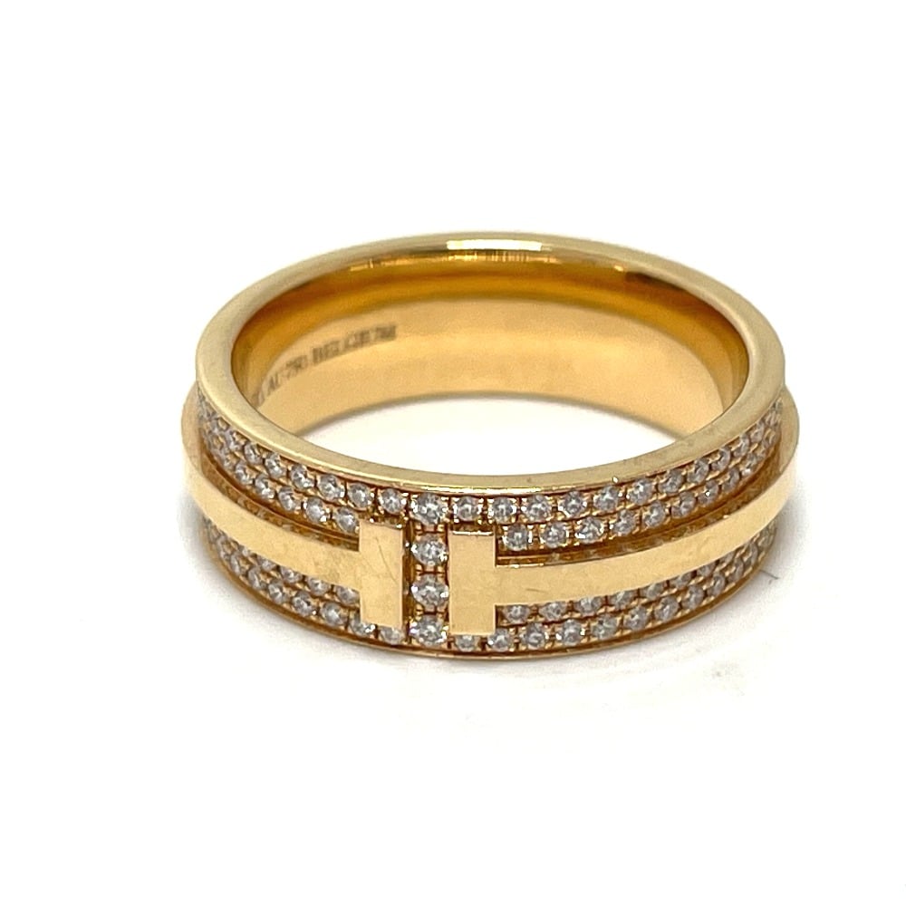 Tiffany & Co. T TWO wide Pave DiamondRing - view 2