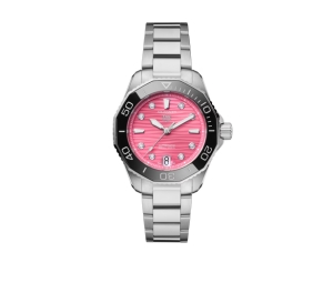 Tag Heuer Aquaracer Professional 300 Date With Steel & Ceramic 36 MM Pink