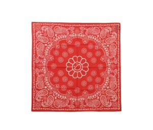 Buy Takashi Murakami Flower Paisley Bandana Red at Sasom – Authentic and Ready to Ship