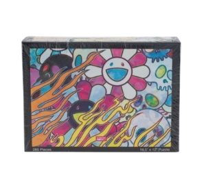 SKULLS & FLOWERS blanket 村上隆（SKULLS & FLOWERS BLUE