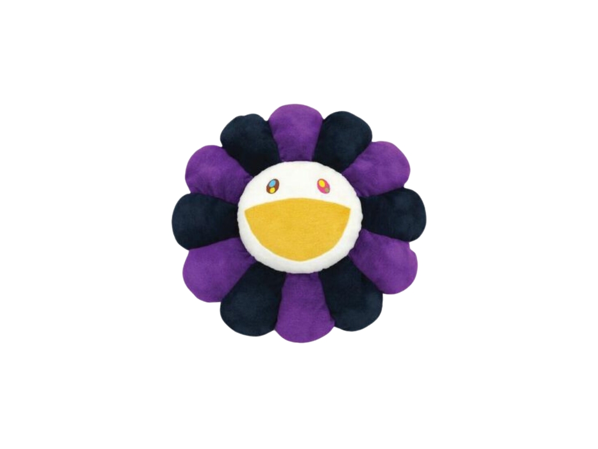 Takashi Murakami Flower Plush Pin Purple/Black