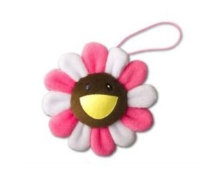 Takashi Murakami Flower Plush Pin White