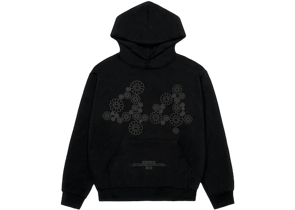 Takashi Murakami Lewis Hamilton 44 Flowers Hoodie Black