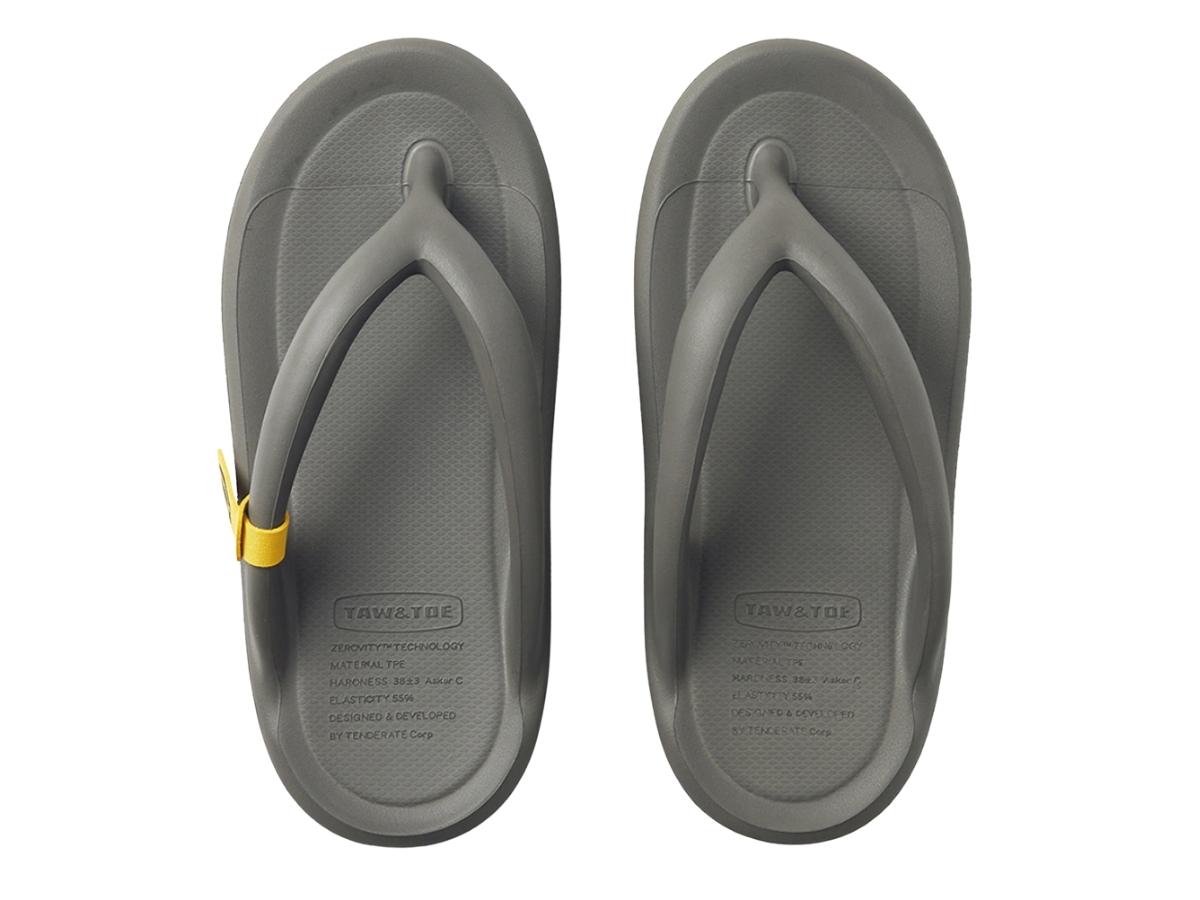 SASOM | shoes Taw&Toe Flip Flop ZEROVITY BIO_Charcoal Check the 