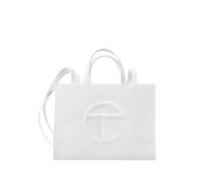 Buy Telfar Medium Shopping Bag In Faux Leather White at Sasom – Authentic and Ready to Ship