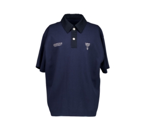 Temporary Universe Short Sleeve Piquet Polo Shirt Navy