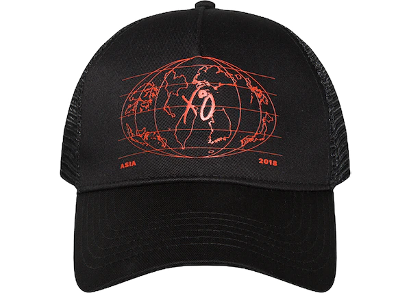 Buy The Weeknd XO Asia Tour Trucker Hat Black at Sasom – Authentic and Ready to Ship
