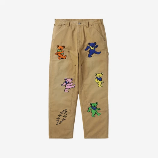 Buy Thisisneverthat x Grateful Dead Lightning Carpenter Pants Tan at Sasom – Authentic and Ready to Ship