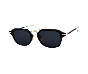 Thom Browne TBS423 Sunglasses In Titanium Plastic Frame With Black Lens Black