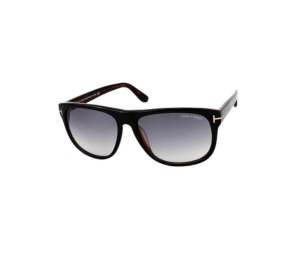 Tom Ford Olivier Sunglasses In Plastic Metal With Dark Grey Lens Dark Brown