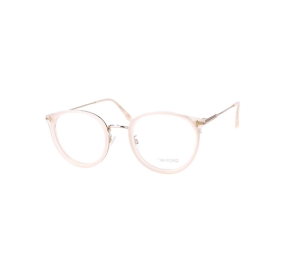 Tom Ford TF5567 Eyeglasses In Plastic Metal With Demo Lens Gold