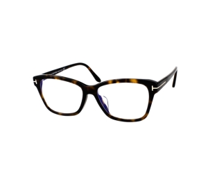 Tom Ford TF5597 Eyeglasses In Plastic With Demo Lens Dark Havana
