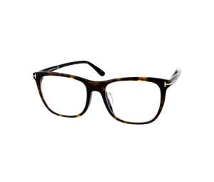 Tom Ford TF5672 Eyeglasses In Plastic With Demo Lens Dark Havana