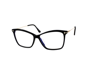 Tom Ford TF5687 Eyeglasses In Plastic With Demo Lens Black