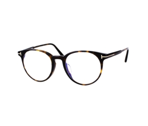 Tom Ford TF5695 Eyeglasses In Plastic With Demo Lens Dark Havana