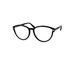 Tom Ford TF5706 Eyeglasses In Plastic With Demo Lens Black