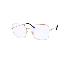 Tom Ford TF5739 Eyeglasses In Plastic Metal With Demo Lens Gold Black