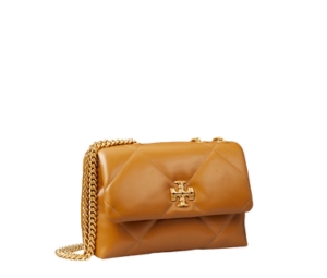 Buy Tory Burch Kira Diamond Quilt Convertible Shoulder Bag In Napa Leather With Double T Gold Hardware Tan at Sasom – Authentic and Ready to Ship