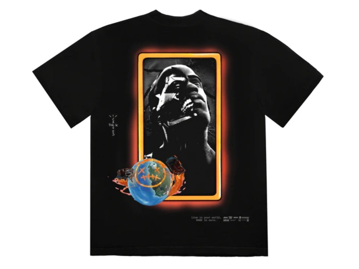 Travis Scott Astro Portrait T-Shirt Black | ของแท้