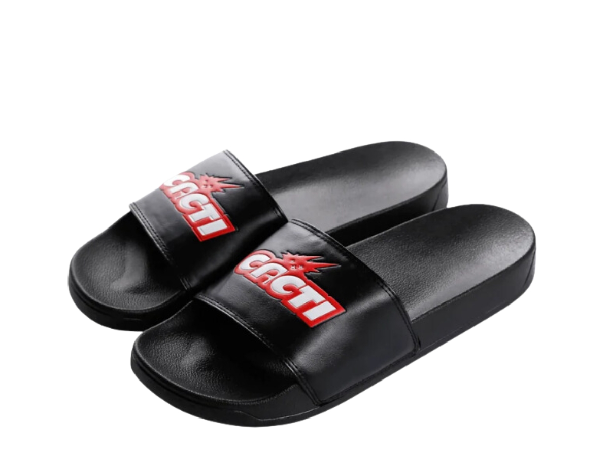SASOM | shoes Travis Scott Cacti Slide Black Red Check the latest ...