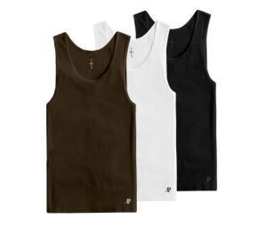 Travis Scott CJ X AP Logo 3-Pack Tank Multicolor