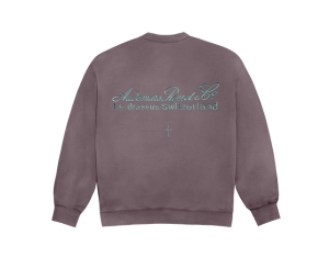 Travis Scott CJ X AP Logo Crewneck II Purple