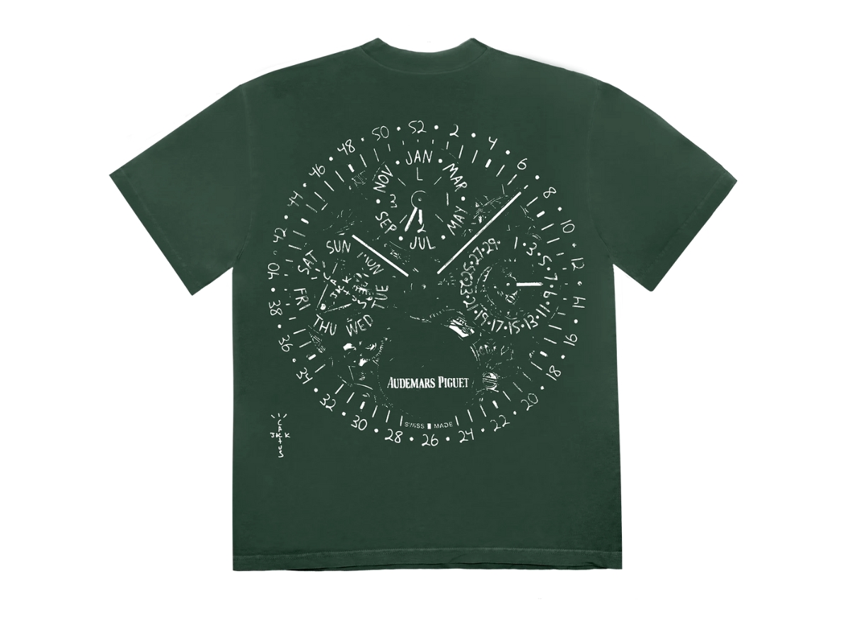 https://d2cva83hdk3bwc.cloudfront.net/travis-scott-cj-x-ap-watch-face-tee-green-2.jpg