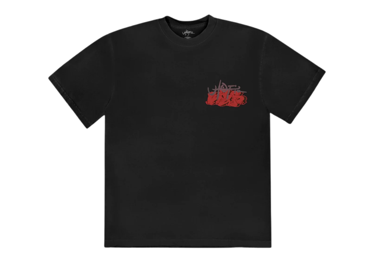 SASOM | apparel Travis Scott x KAWS Utopia II Tee Black Check the ...