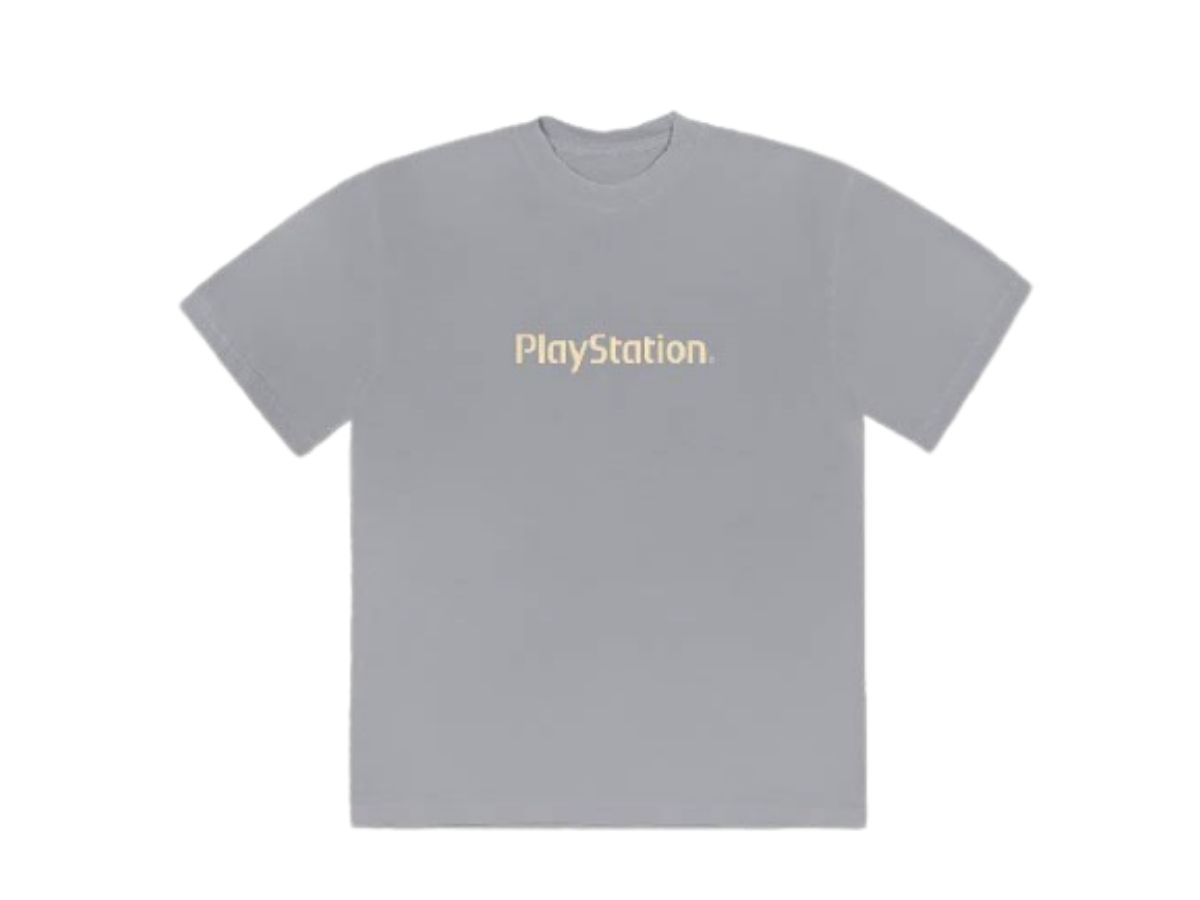 Travis Scott x PlayStation MotherBoard logo Tee (ICE GREY)