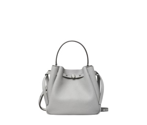 Buy Tory Burch Romy Bucket Bag Light Granite at Sasom – Authentic and Ready to Ship