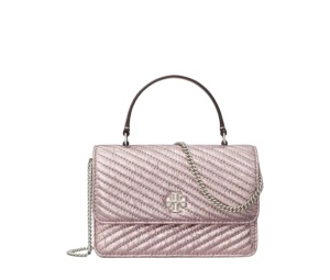 Buy Tory Burch Mini Kira Moto Quilt Metallic Pink at Sasom – Authentic and Ready to Ship