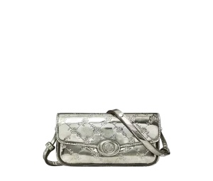 Buy Tory Burch Robinson Floral Metallic Crossbody Silver at Sasom – Authentic and Ready to Ship