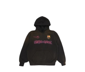 Buy Travis Scott x Nike x FC Barcelona Spray Logo Hoodie Black at Sasom – Authentic and Ready to Ship