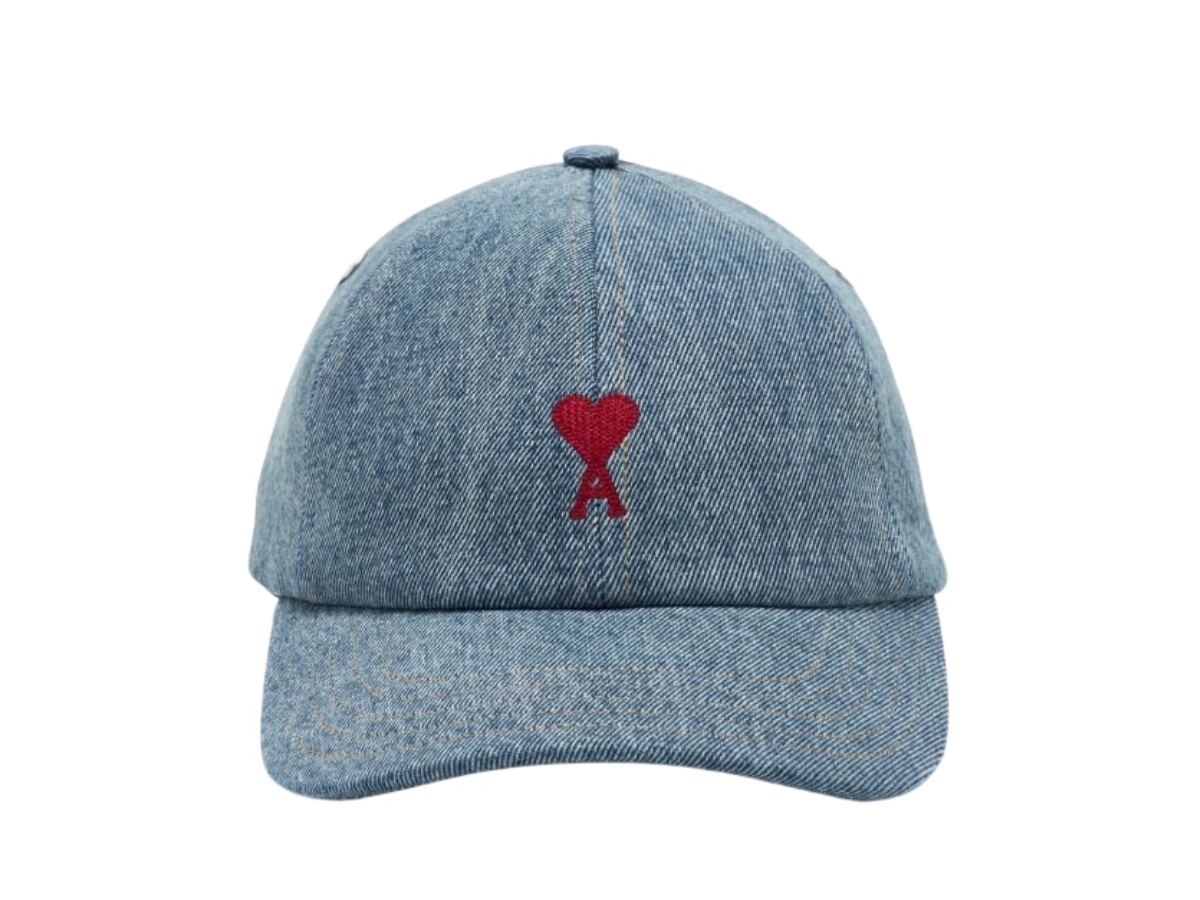 Buy Ami Paris Red Ami De Coeur Cap Blue Fabric at Sasom – Authentic and Ready to Ship